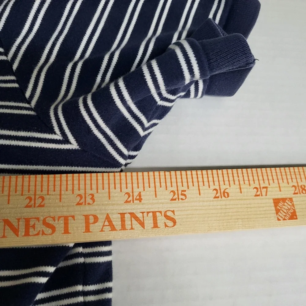 Polo Ralph Lauren Mens‎ Large Striped Short Sleeve Polo Shirt Navy White